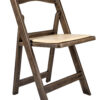 Fruitwood Resin Folding Chair with Tan Cushion CFRF-TAN-AX-T