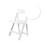Resin Folding Chair Slatted White C Series CFRW SLATTED CX T Chair Swatch