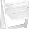 White Resin Folding Chair, Slatted Seat, 650 lbs Weight Capacity*, 2 Year Total Warranty* (Per Chair Price Shown – Sold only in Quantities of 4) CFRW-SLATTED-CX-T