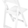 White Resin Folding Chair, Slatted Seat, 650 lbs Weight Capacity*, 2 Year Total Warranty* (Per Chair Price Shown – Sold only in Quantities of 4) CFRW-SLATTED-CX-T