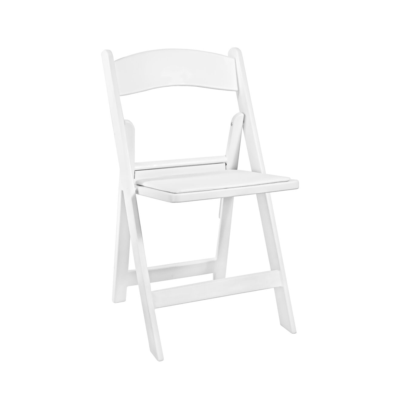 White Resin Children’s Folding Chair by Chivari Right CFRW-KID-AX-T