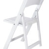 White Kids Resin Folding Chair by Chiavari, Free Extended Warranty, Stackable, UV Sun Protection, Water Proof, Anti-Rust, (Per Chair Price Shown - Sold only in Quantities of 4) CFRW-KID-AX-T