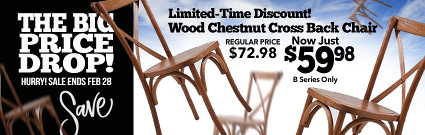 Chia Banner Wood Chestnut Crossback 805 270