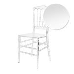Chair Napoleon Resin Clear Mono Frame ThinVisible Z Series CNRC MONO THIN ZG T Chair Swatch