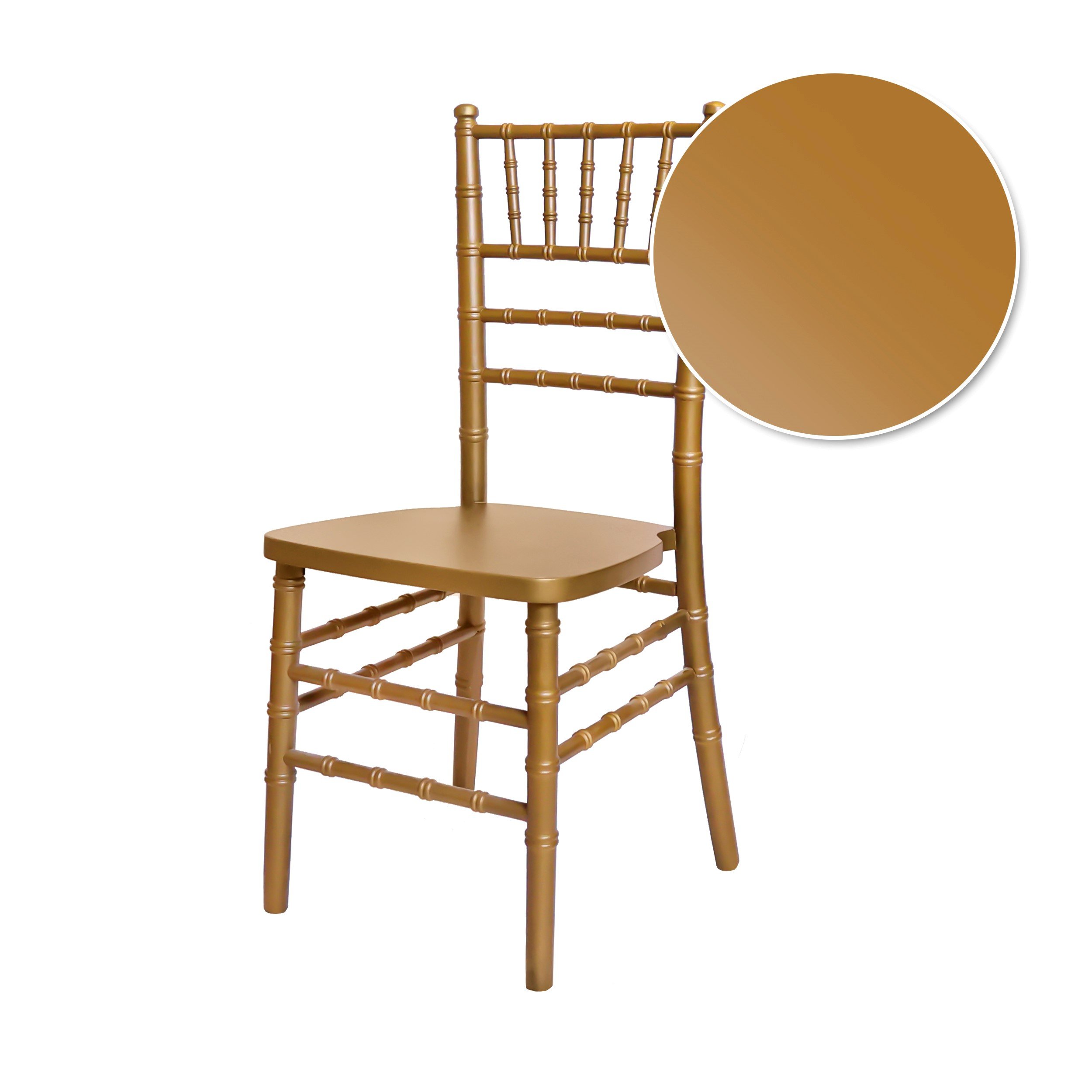 Chair Chiavari Wood Dark Gold ToughWood™ B Series CCWGD BH T Chair Swatch