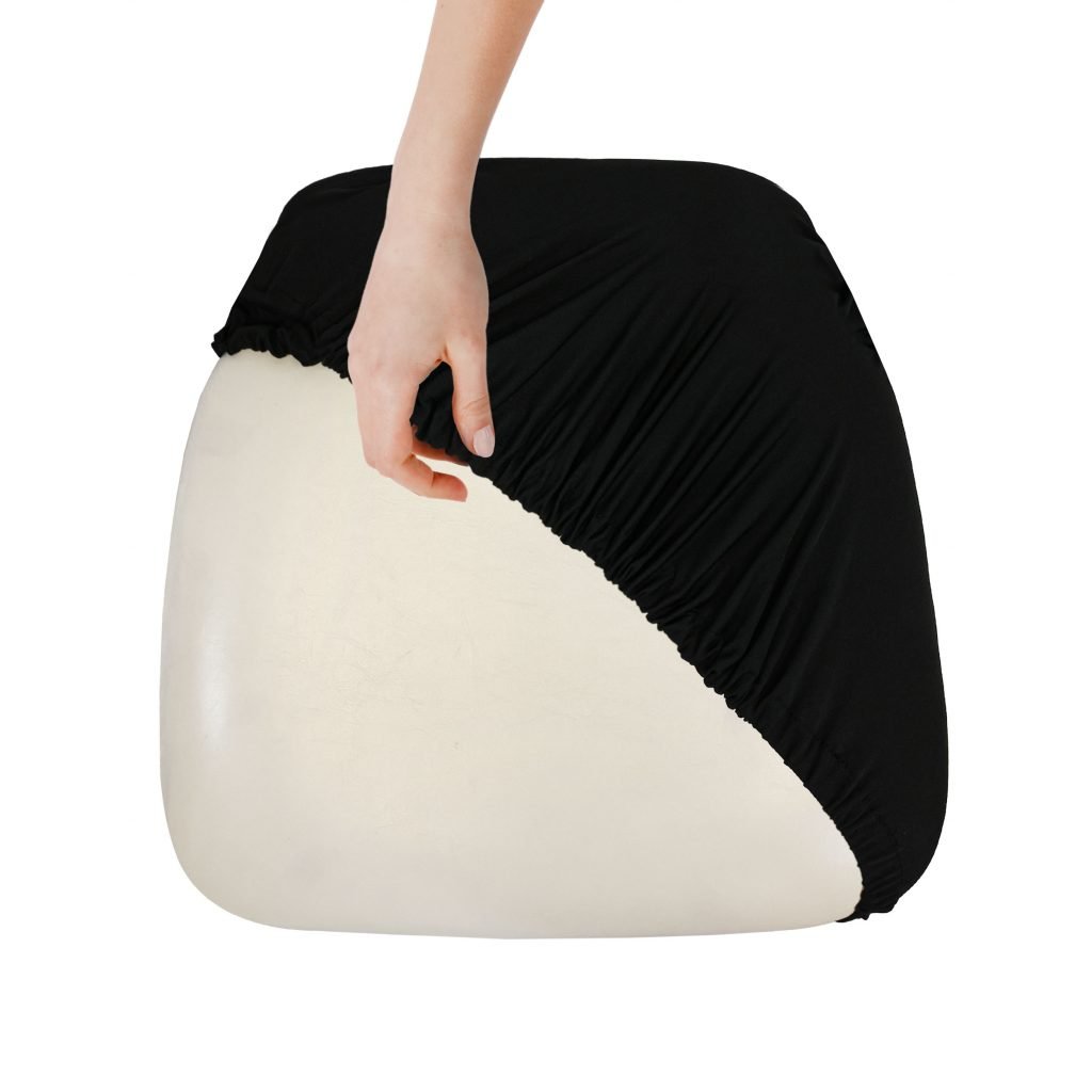 Cushion Cap for Panel Cushion Spandex Black Z Series Front Hand View CUSHCAPSPNDXBLK ZG T