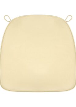 Cushion Vinyl Material Velcro Strap Ivory Color Front View