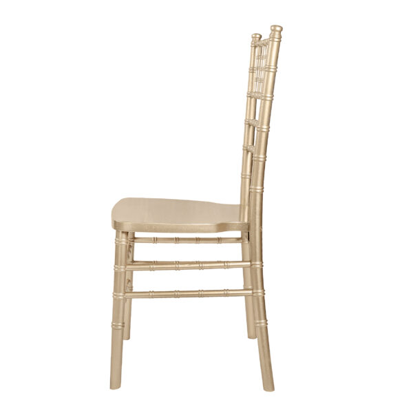 Gold ToughWood Chiavari Chair by Chivari Side CCWG-HU-T