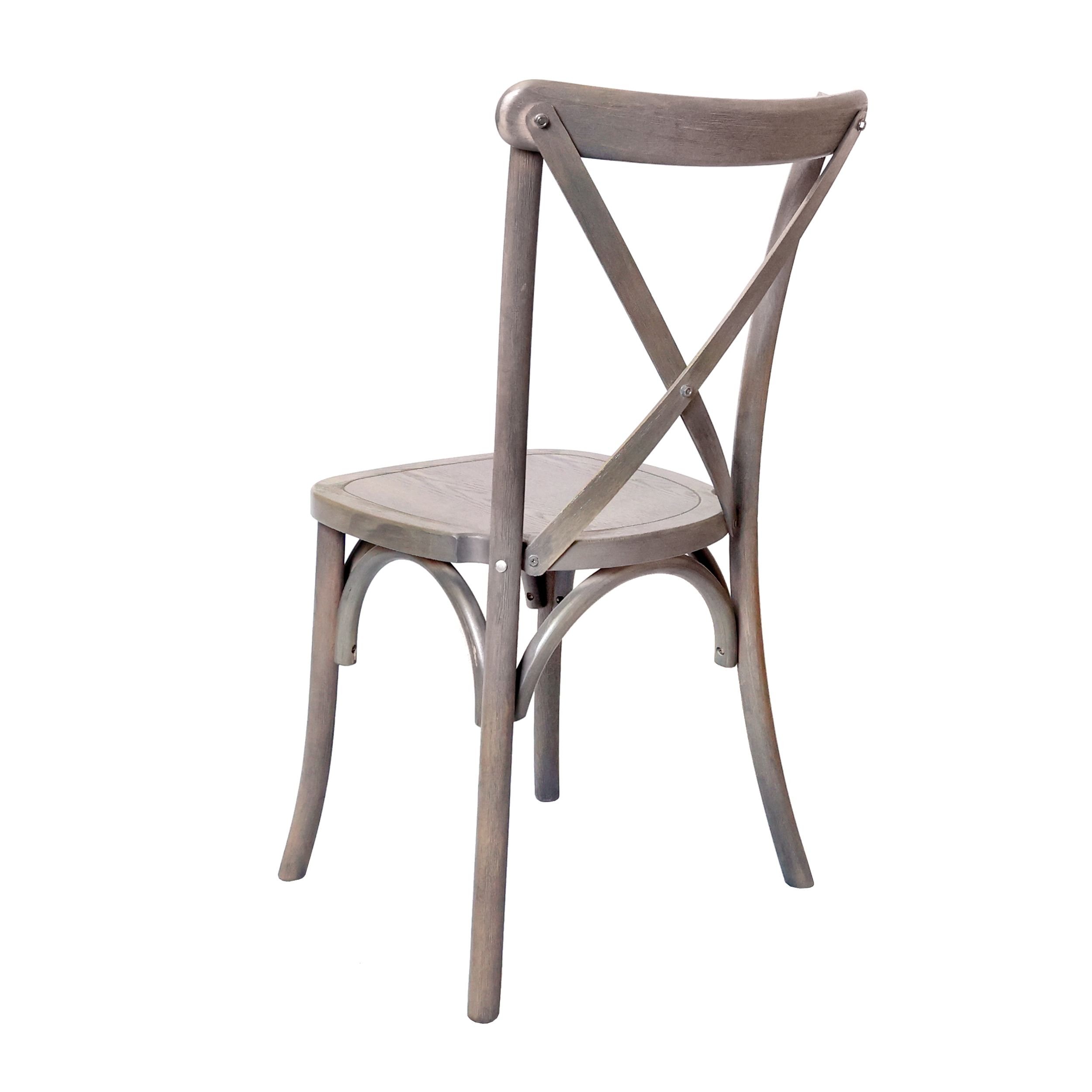 Chair Crossback Wood Driftwood Gray Z Series CXWG ZG T Swatch