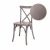 Chair Crossback Wood Driftwood Gray Z Series CXWG ZG T Chair Swatch