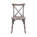 Chair Crossback Wood Driftwood Gray Z Series CXWG ZG T Front