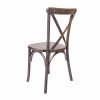 Chair Crossback Wood Fruitwood With Gray Lines Z Series PO 404 CXWF 404 ZG T Back