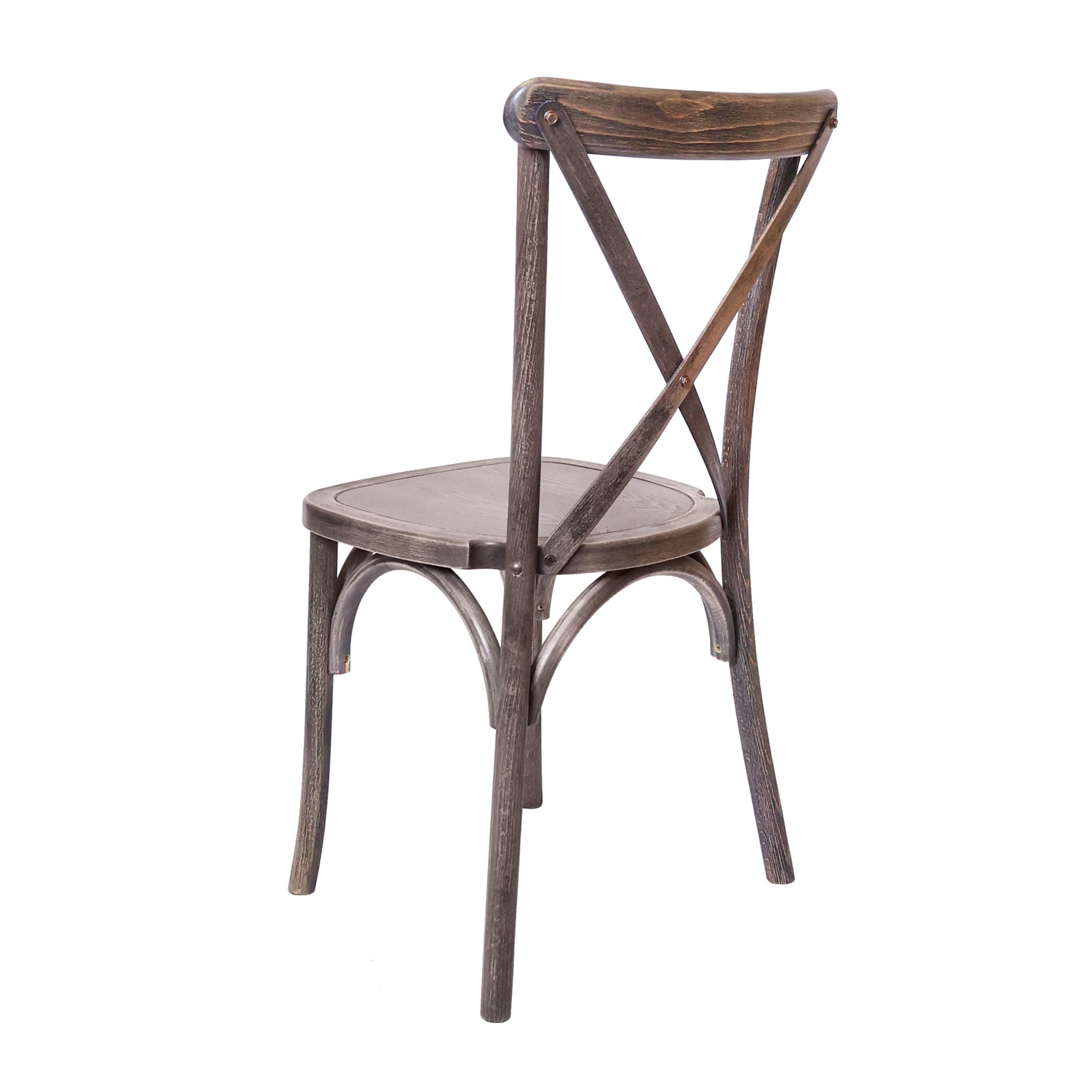 Chair Crossback Wood Fruitwood With Gray Lines Z Series PO 404 CXWF 404 ZG T Swatch