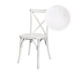 Chair Crossback Wood White Distressed Z Series CXWWD ZG T Chair Swatch