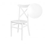 Chair Crossback BasicResin™ White SG Series CXPW v22 SG T Chair Swatch