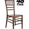 Fruitwood (Medium Brown) ToughWood Chiavari Chair, 48 Chair Bundle by Chivari CCWFM-ZG-T-48