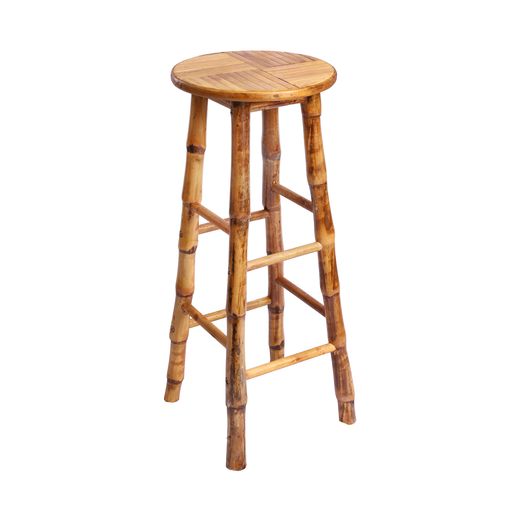 Barstool Bamboo Stool No Back H Series BSBAM NO BACK HU T Top of Seat