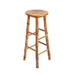 Barstool Bamboo Stool No Back H Series BSBAM NO BACK HU T Right