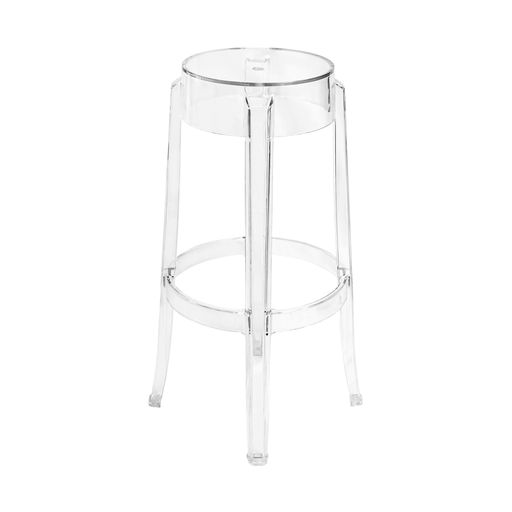 Barstool Ghost Resin Stool Clear No Back H Series BSRC NO BACK HU T Swatch