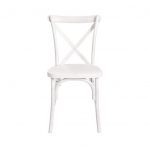 Chair Crossback Resin White Distressed Z Series CXRWD ZG T Front