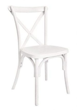 Chair Crossback Resin White Distressed Z Series CXRWD ZG T Right