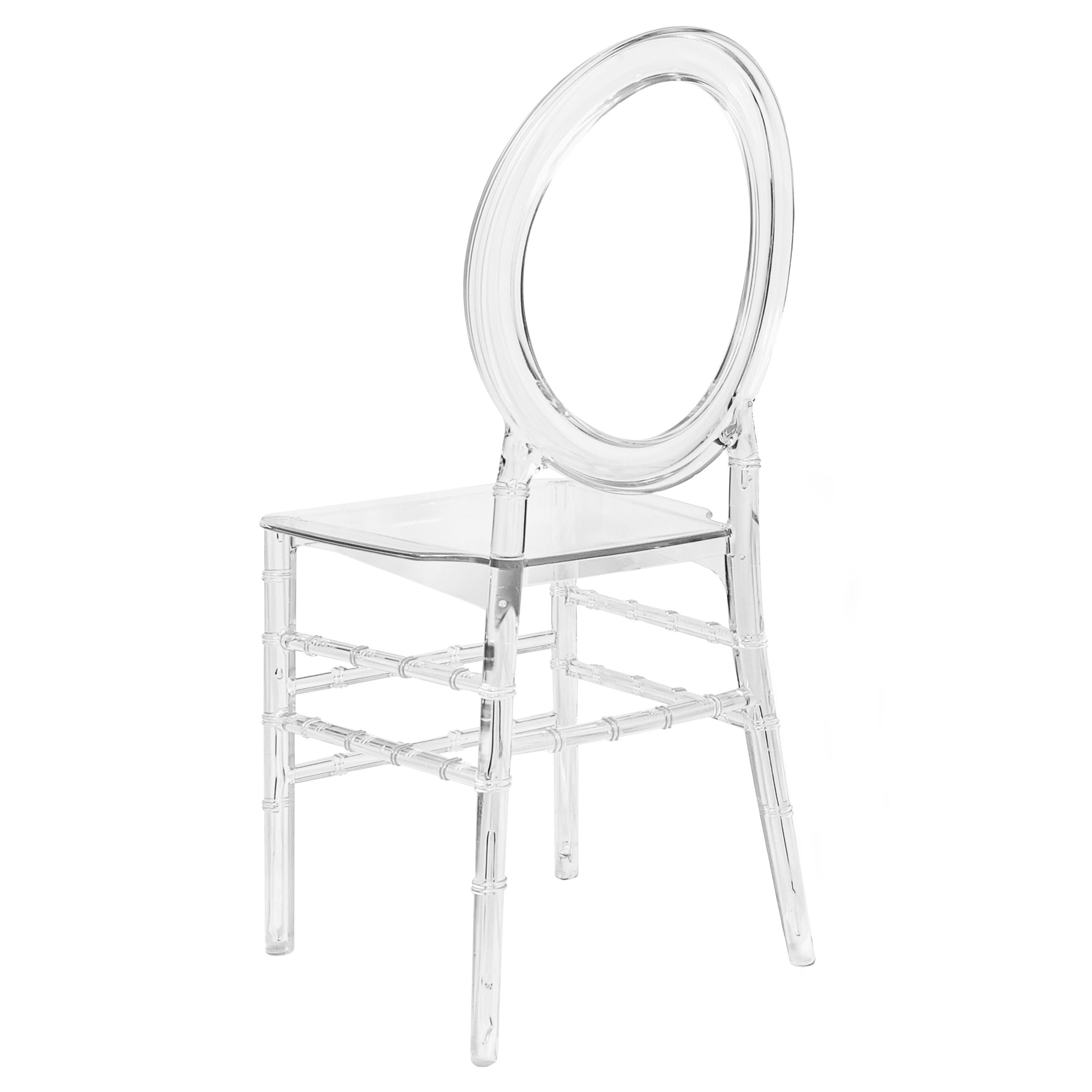 Chair Oval Ring Resin Clear Mono Frame ThinVisible Z Series CORRC MONO THIN ZG T Front