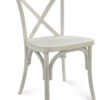 White Distressed Resin Cross Back Chair 45 CXRWD-ZG-T