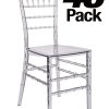 48 Pack Clear Resin Thinvisible Chiavari Chair CCRC-MONO-THIN-ZG-T-48