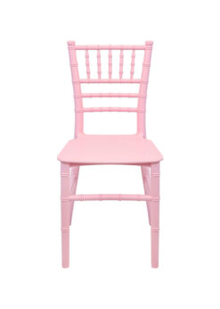 Pink Resin Children's Chiavari Chair by Chivari CCPP-KID-SG-T-5 Front