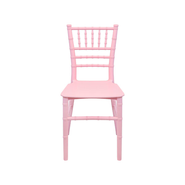 Pink Resin Children's Chiavari Chair by Chivari CCPP-KID-SG-T-5 Front