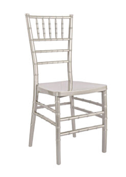 Sparkling Silver Champagne ToughResin Mono-Frame Chiavari Chair (Amazing Unique Color) by Chivari 45 CCRCHSSP-MONO-AX-T