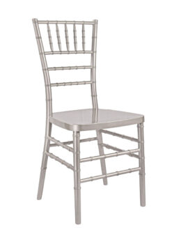 Sparkling Silver Champagne Resin Steel Skeleton Chiavari Chair (Amazing Unique Color) by Chivari Right CCRCHSSP-STEEL-AX-T