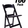 100 Chair Pack, Black SuperResin Folding Chair, 800 lbs CFRB-AX-T-100