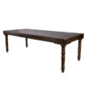 Fruitwood 8 Foot (96" x 40") Rectangle Farmhouse Table by Chivari TFARMRT9640-FRUITWOOD-T-LEG-AX-T