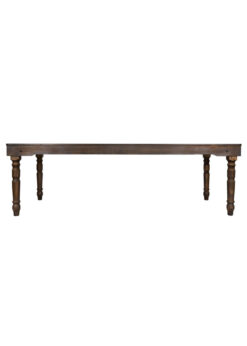 Fruitwood 8 Foot (96" x 40") Rectangle Farmhouse Table by Chivari TFARMRT9640-FRUITWOOD-T-LEG-AX-T