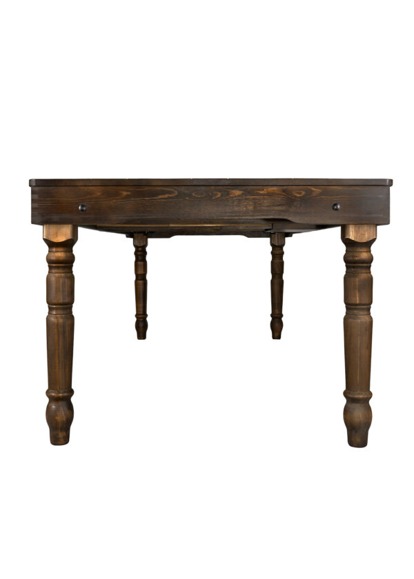 Fruitwood 8 Foot (96" x 40") Rectangle Farmhouse Table by Chivari TFARMRT9640-FRUITWOOD-T-LEG-AX-T