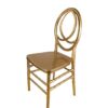 Gold Resin Infinity Chair Left 45 by Chivari CIRG-ZG-T