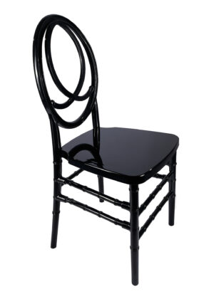 Black Resin Infinity Chair 45 CIRB-ZG-T