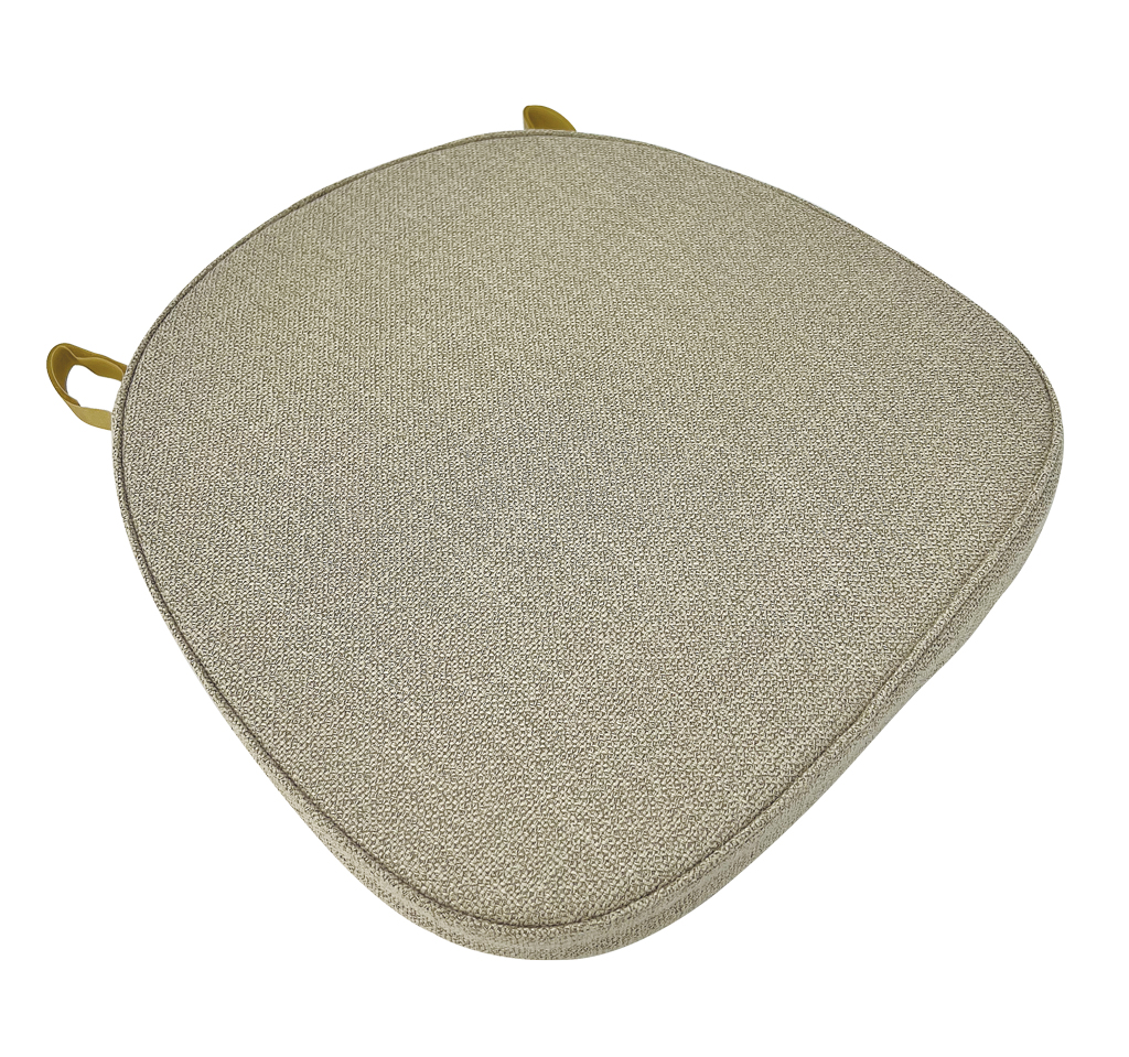 Burlap best sale chair pads