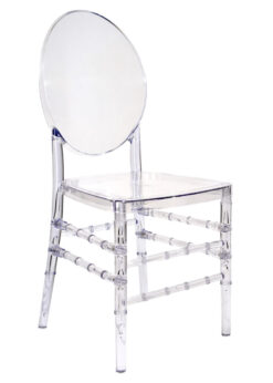 Clear Resin ProClear Solid Oval Chair CORSC-ZG-T