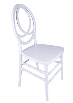 White Infinity Chair 45 CIRW-ZG-T