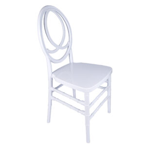White Infinity Chair 45 CIRW-ZG-T