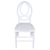 White Infinity Chair Front CIRW-ZG-T