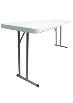 6 Foot (72″ x 18″) Rectangle Heavy Duty Plastic Table by Chivari TPLSRT7218-AX-T