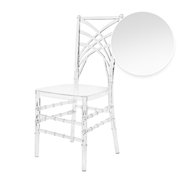 Chameleon Resin Clear Chiavari Chair by Chivari Left CCMRC-ZG-T