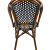 Black & White Bistro Chair Back CBPBLA-AX-T