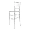 Clear Resin ProClear Unassembled Chiavari Barstool BCRC-U-ZG-T-4 Back Left