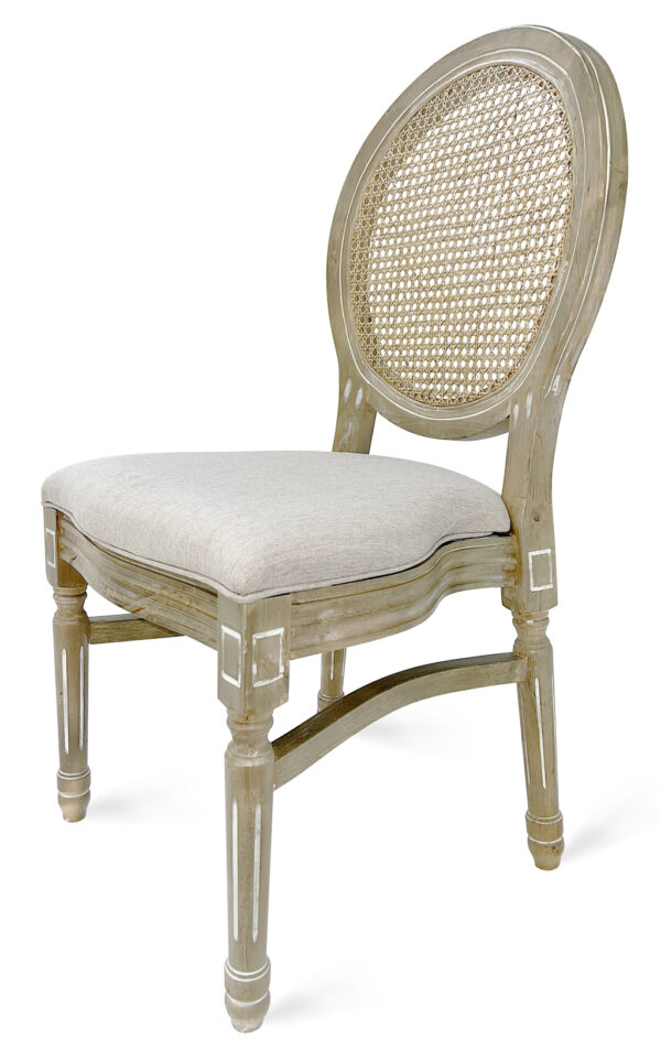 Louie Pop Fab Rattan Chair Left 45 CLPWANTIQ-FR-ZG-T