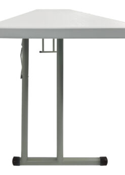 6 Foot (72″ x 18″) Rectangle Heavy Duty Plastic Table by Chivari side view TPLSRT7218-AX-T