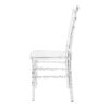 Chameleon Resin Clear Chiavari Chair by Chivari Left Side CCMRC-ZG-T